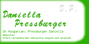 daniella pressburger business card